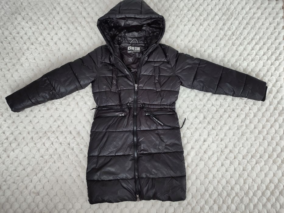 Płaszczyk zimowy dla dziewczynki Big Star 152 czarny