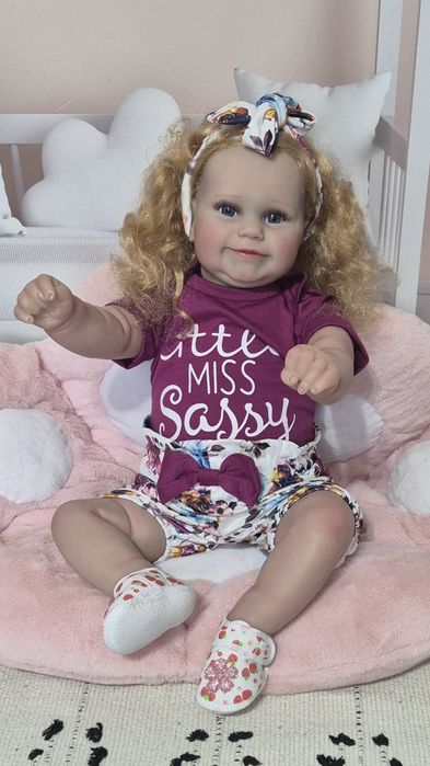 Реборн крупна 60 см, Лялька Reborn кукла