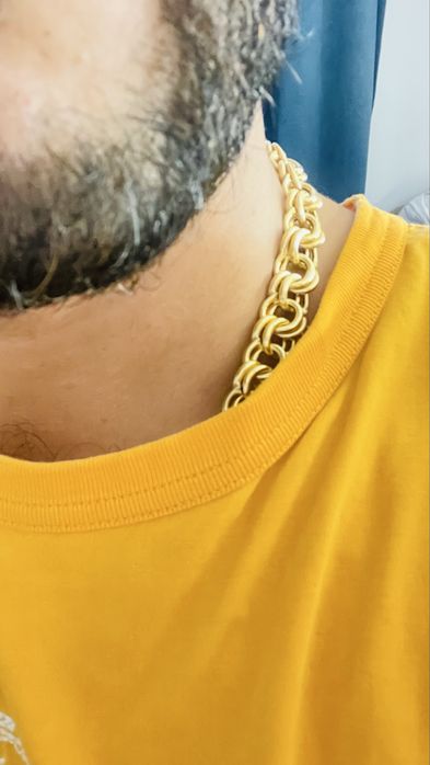Fio de ouro malha friso 19.2k