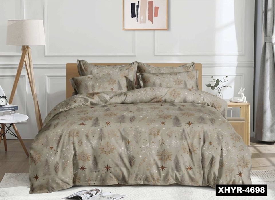 Акція! Чорна п’ятниця! Байкова постільна білизна новорічна тепла є