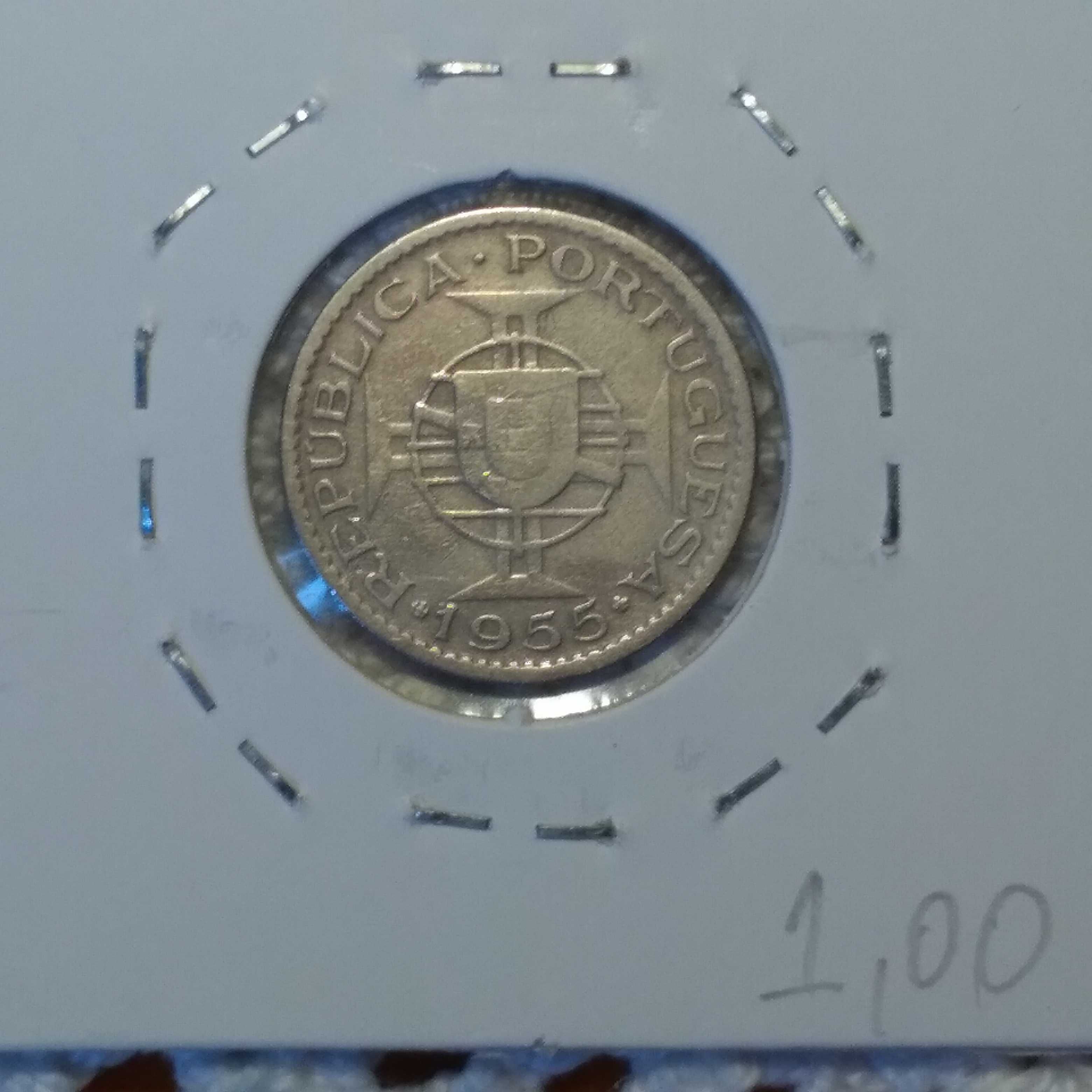 Moçambique - moeda de 2,5 escudos de 1955