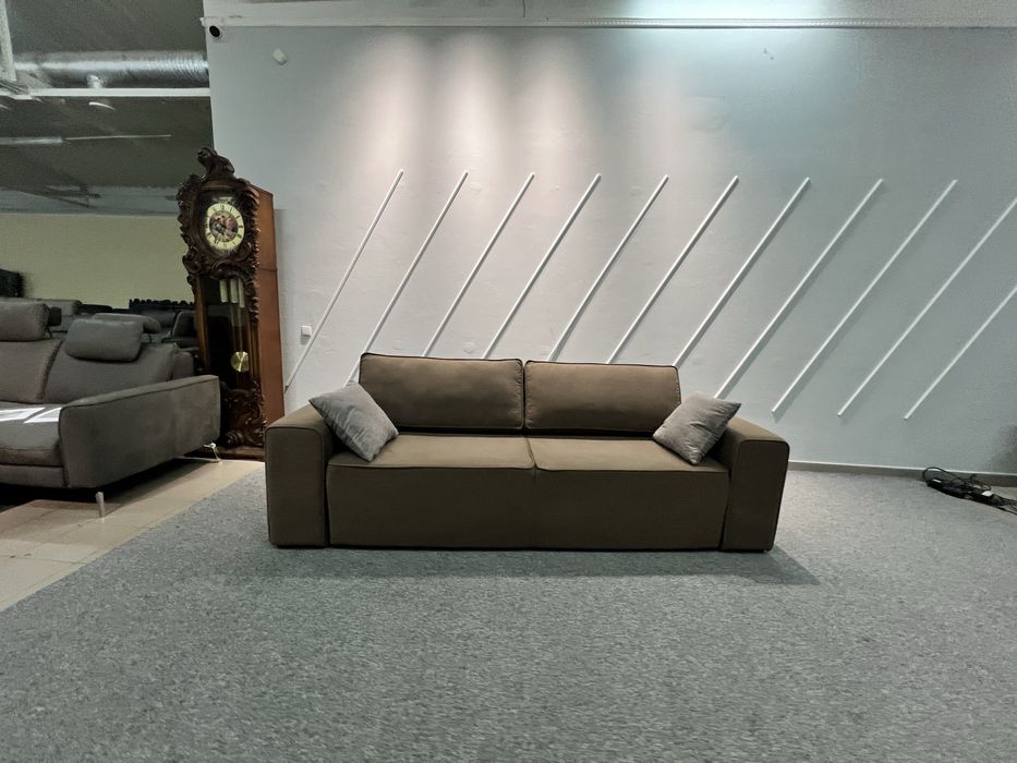 Новий розкладний диван велюр трійка