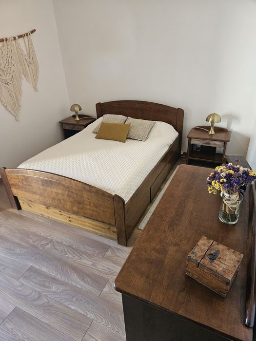 Quarto completo Cerne - madeira carvalho