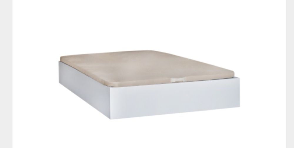 Cama de casal c colchão e cabeceira