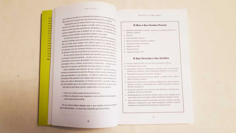 Livro, Curar o Cérebro, BAIXA DE PREÇO
