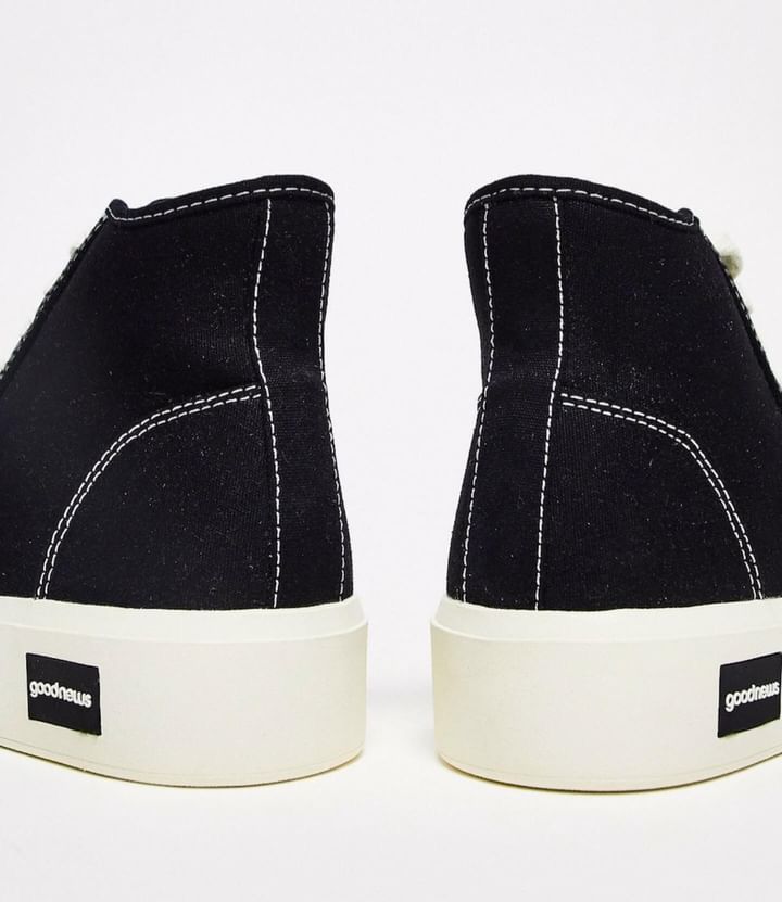 Кеди Good news Juice high top chunky trainers in black