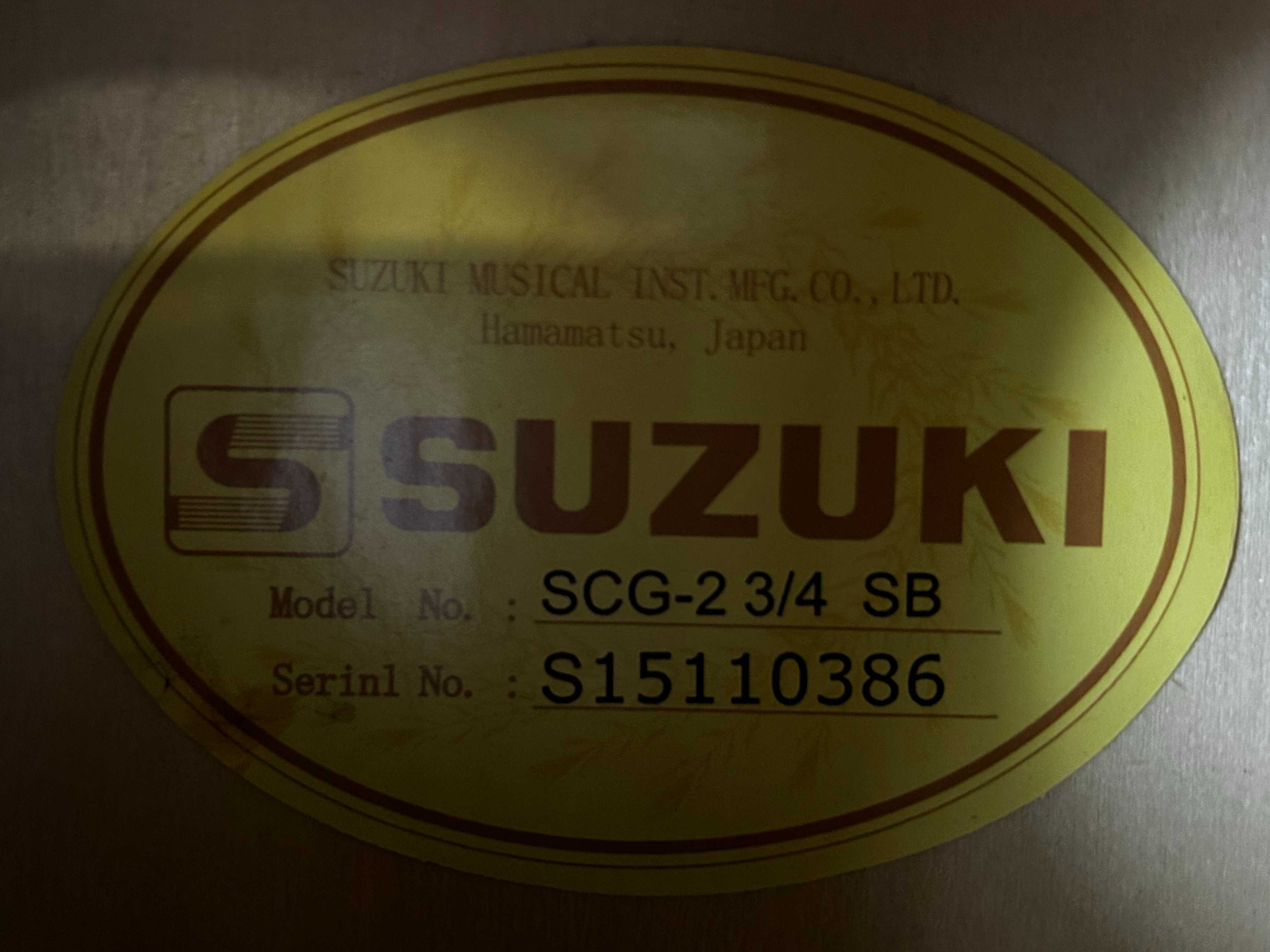 Gitara Klasyczna Suzuki rozmiar 3/4, model (SCG-2 3/4 SB)