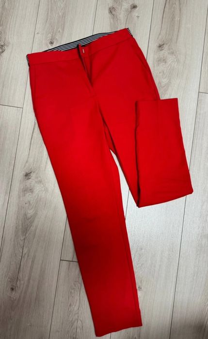 Spodnie eleganckie czerwone Zara 38