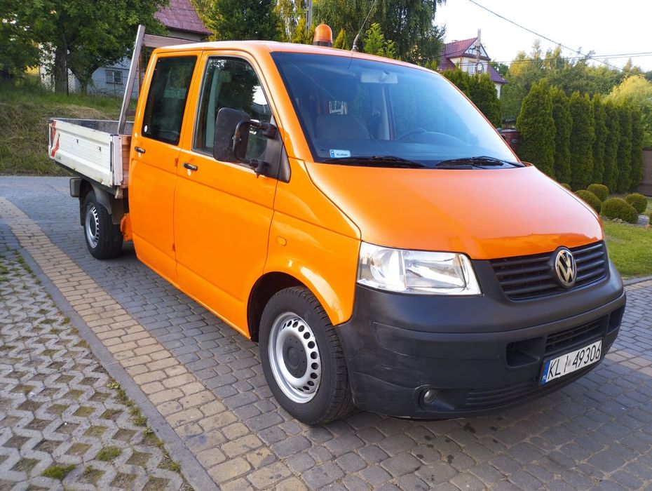 VW/T5/1.9/TDi/105KM/2005r/1Właś/DOKA/Dubel/Kabina/6.OSÓB/Klima/OKAZJA!