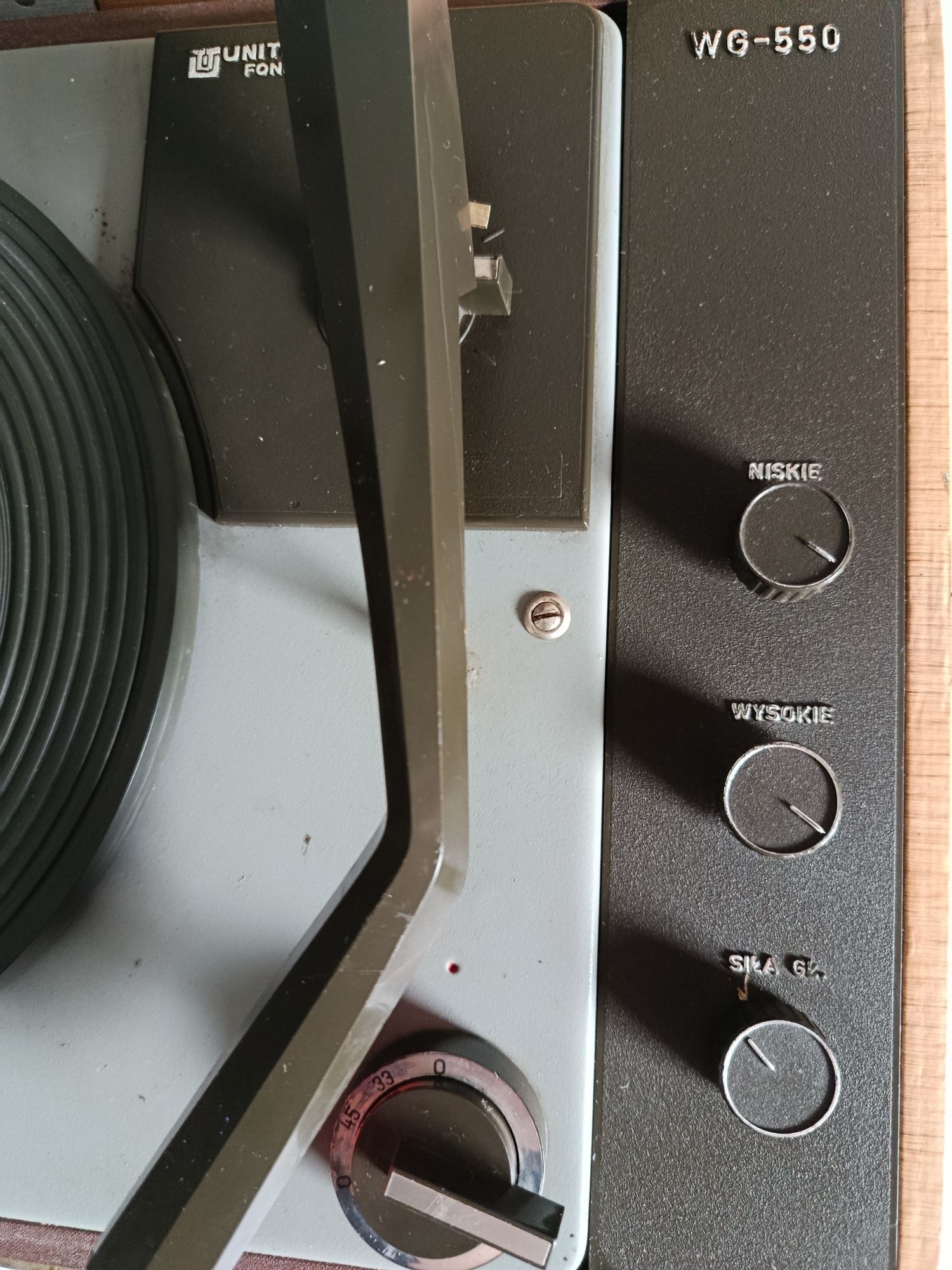 Gramofon UNITRA Fonica WG550