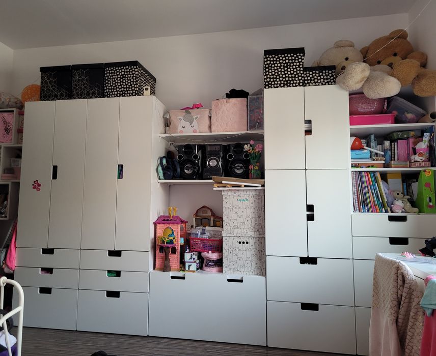 Ikea zestaw mebli modułowych białych
