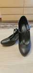 Czółenka półbuty eleganckie słupek retro z paskiem Graceland deichmann