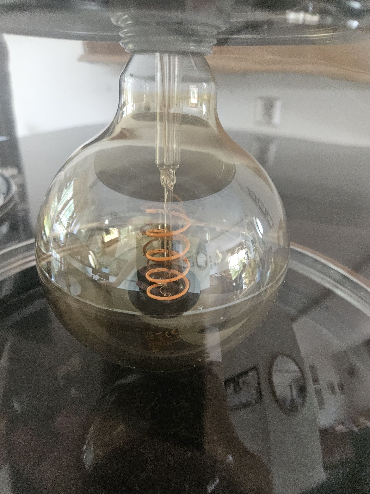 Lampa industrialna wisząca chrom