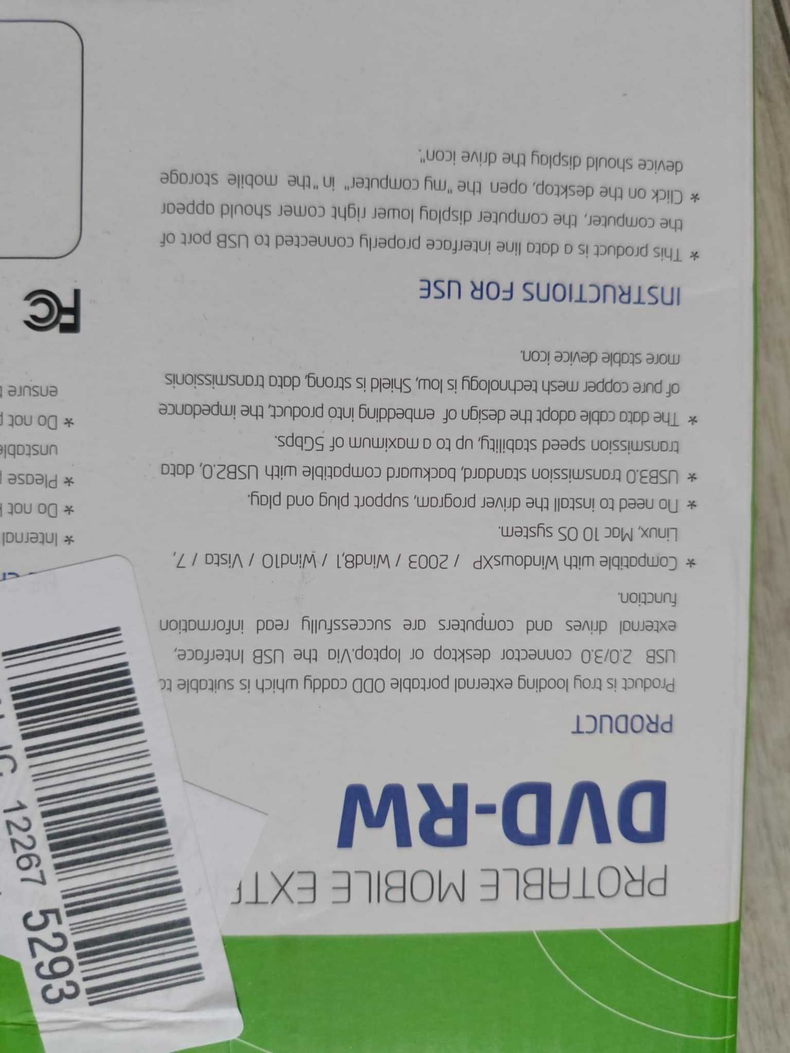Zewnętrzny napęd CD/DVD