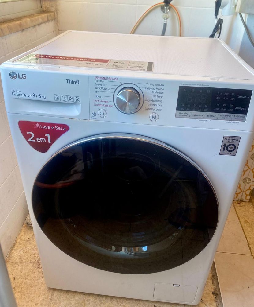 Maquina de lavar e secar 9kg LG