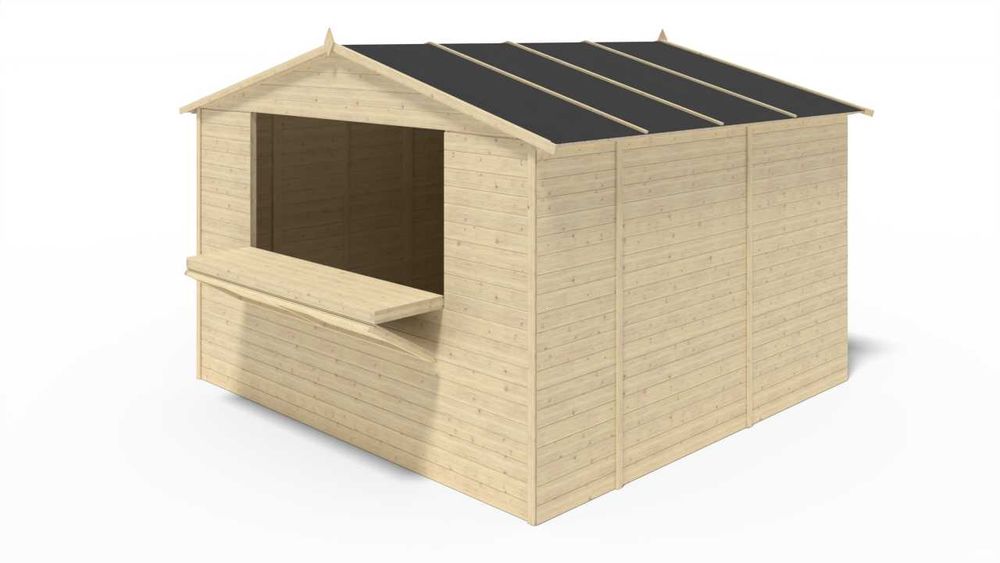 Stragan warzywniak kiosk handlowy 3x3m DOM607