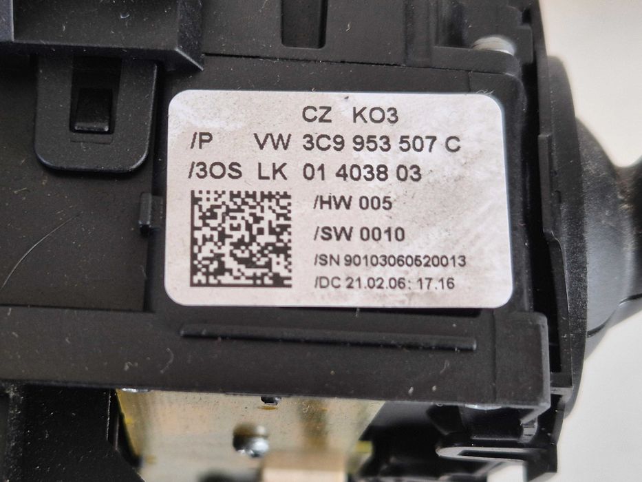 vw passat b6  manetki tempomat FIS zwijak komplet czujnik kąta