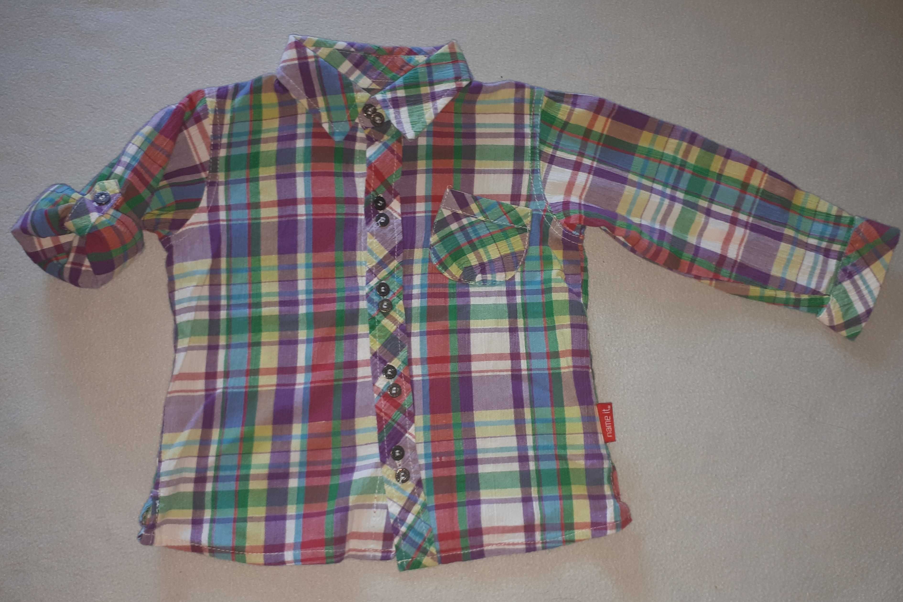 Koszula name it + tunika/bluzka esprit + sweterek r 80