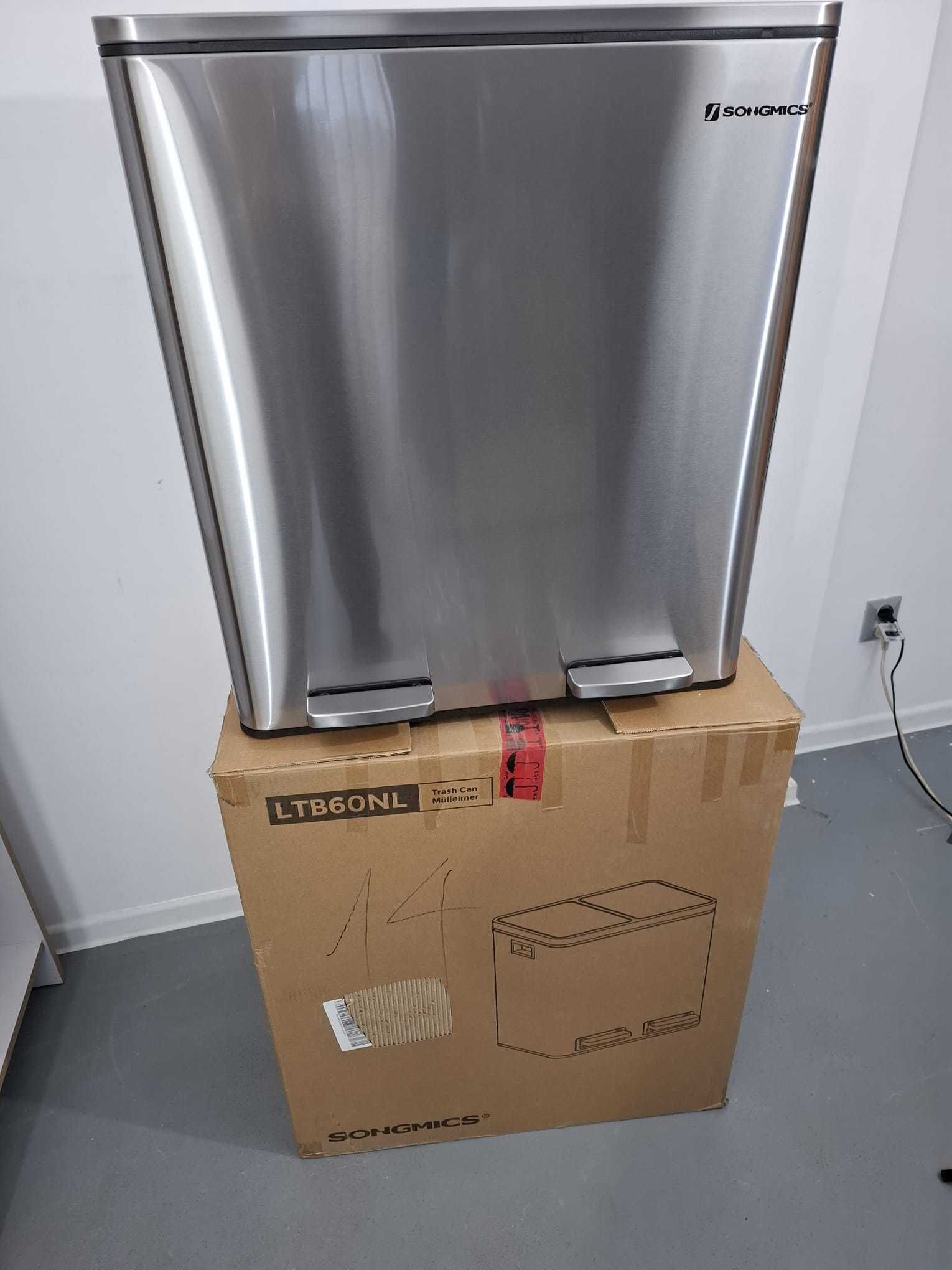 Kosz Na Śmieci  2 x 30 L nowy uszkodzony