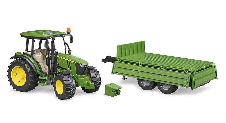 Трактор Bruder John Deere 5115 M з причепом (02108)
