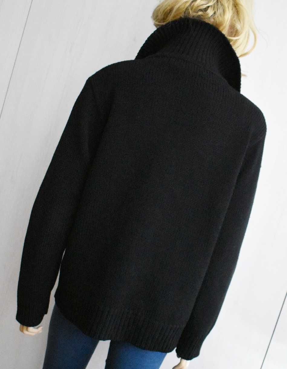 Sweter kardigan 42 XL zasuwany bluza dzianinowy sweterek damski ciepły