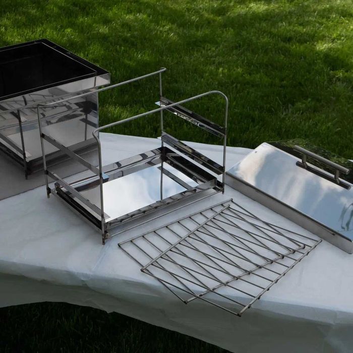 Коптильня НЕРЖАВІЙКА (AISI 430) з Гідрозатвором | Наложений платіж