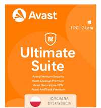 Najlepszy antywirus Avast Ultimate 4 programy! 1 stan/ 12 miesiecy