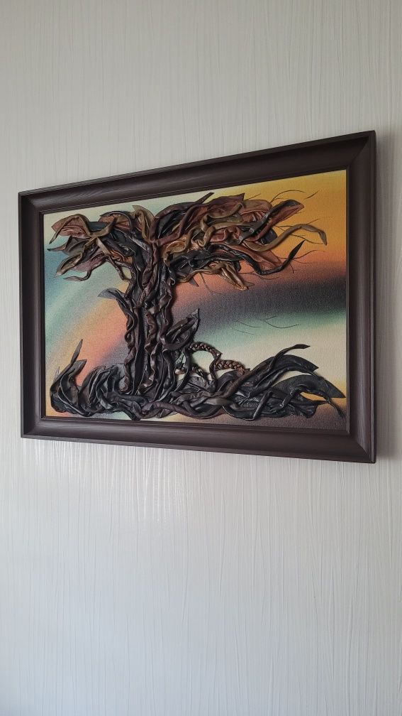 Obraz skórzane drzewo