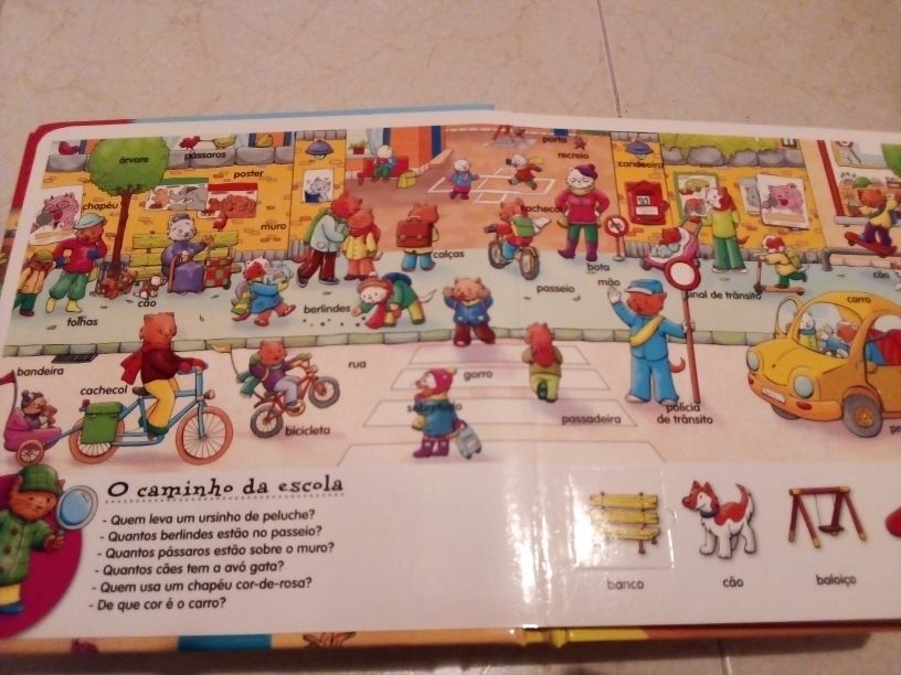 Conjunto de 2 livros didáticos infantis