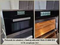 Piekarnik 2w1 z funkcją mikrofali Miele H 6800 BM, LCD, CleanGlass