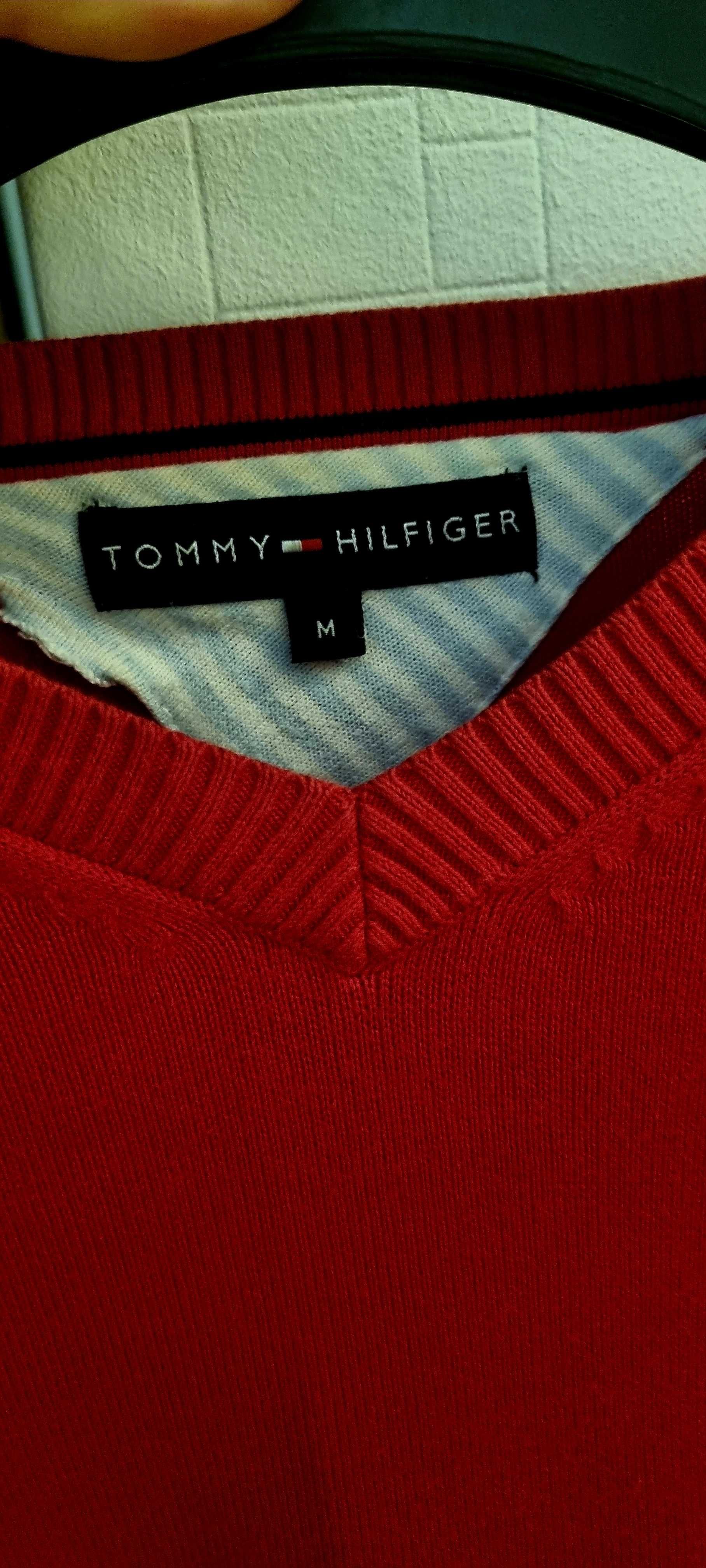 Tommy Hilfiger Sweter męski czerwony rozmiar m