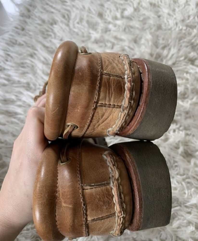 skórzane mokasyny w rozmiarze 41/41,5 marki Timberland 3 eye buty