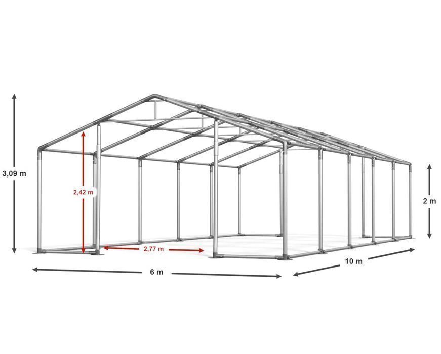 Namiot Ogrodowy 6x10x2m Imprezowy do Ogrodu wysyłka Gratis I 560 W