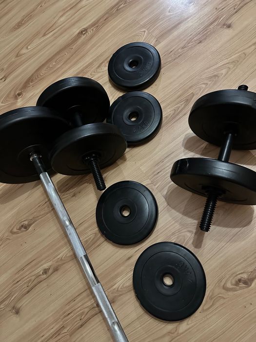 Гантелі та гриф з вагою 50 кг