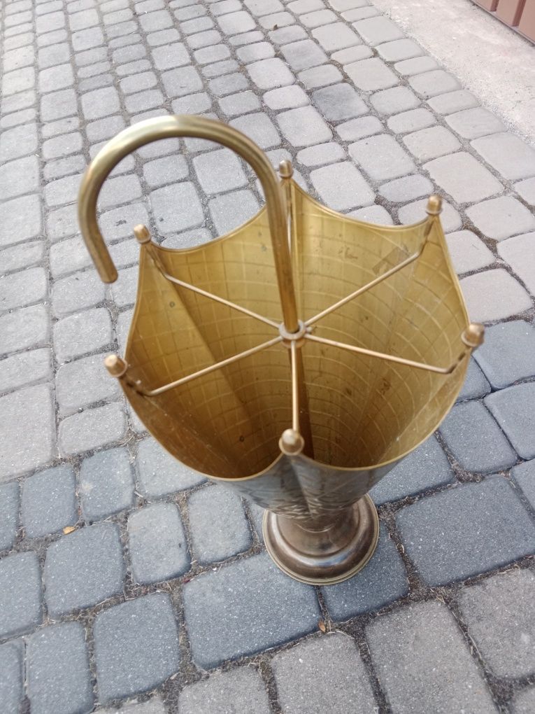 Stojak na parasolki mosiądz