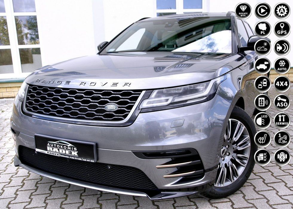 Land Rover Range Rover Velar RDYNAMIC|Salon PL|1 Ręka|F.Vat23|FuLL LED/Navi/ Panorama/Skóry/GWARANT