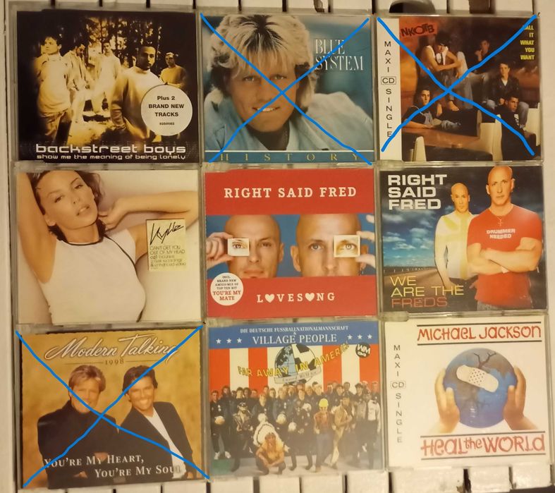 71 CD Singles de Hard Rock, Alternative Rock/Metal e Pop/Rock