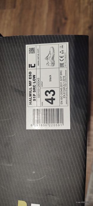 Buty robocze Cerva S1P  rozmiar 43