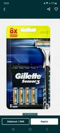 Wkłady do maszynki Gillette sensor 3