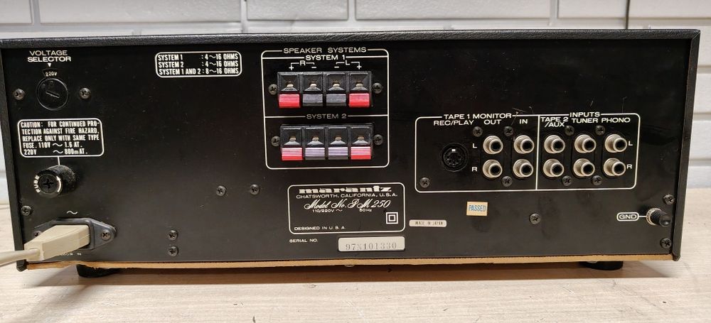 Wzmacniacz MARANTZ PM 250. Hi-fi stereo