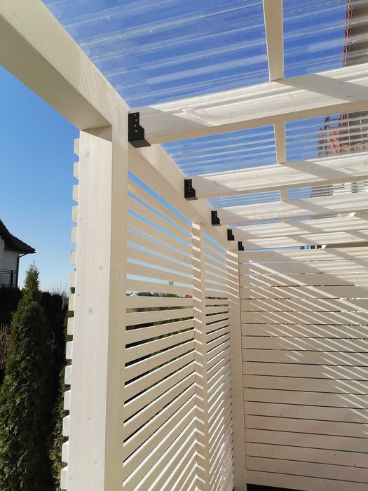 Pergola, trejaż, Zadaszenie tarasu, zabudowa tarasu nowoczesna
