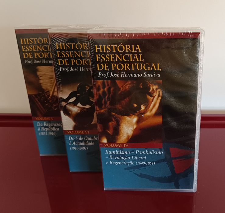 Coleção 6 VHS História de Portugal do Prof. José Hermano Saraiva.