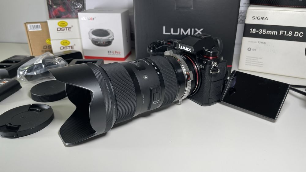Lumix S5 18-35mm 1.8 sigma C/Fatura somente 798 disparos!