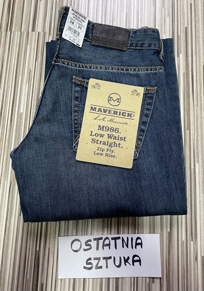 Spodnie damskie jeans dzwony 28/33 pas 74 cm Maverick Lee nowe
