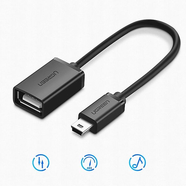 Adapter Ugreen US249, 10383 mini USB-B (męski) / USB-A (żeński) OTG 10