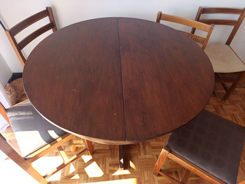 Mesa e 5 cadeiras
