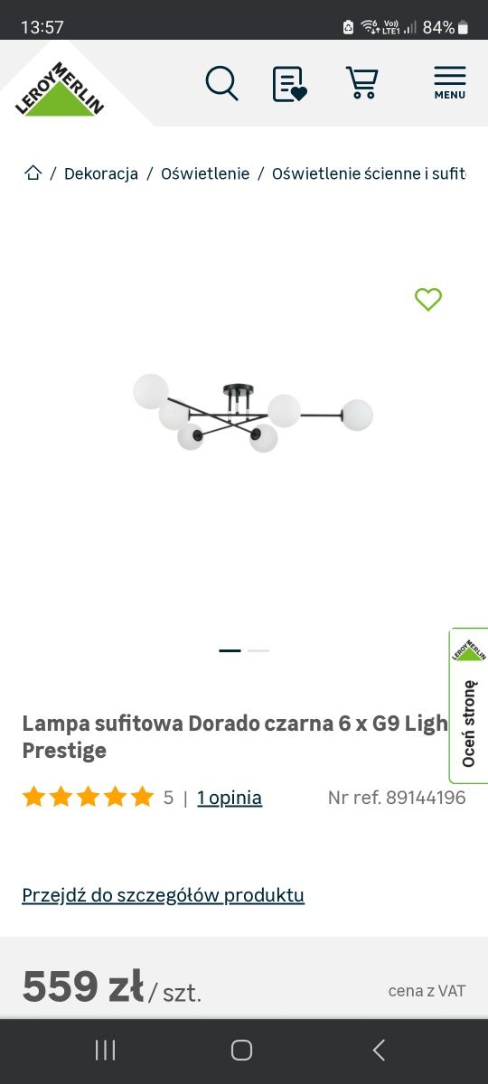 Lampa Dorado kule