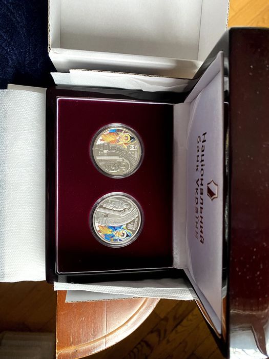 Монети України  .Набір Володимирський Собор у Києві . Тираж 2500 штук