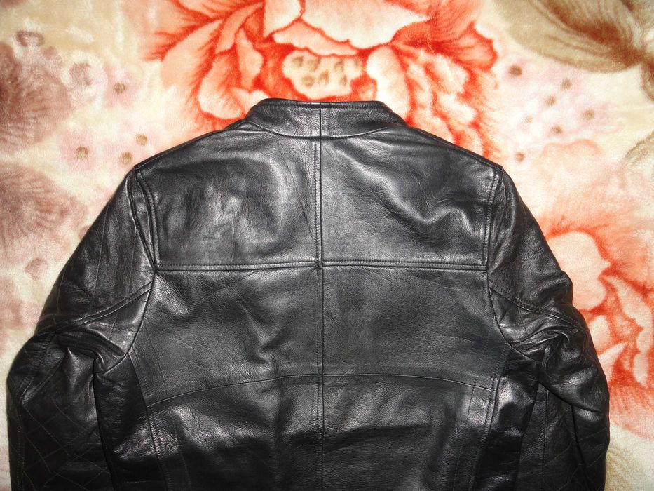 Новая стильная кожаная куртка (48 р. Leather натуральная кожа лайка)