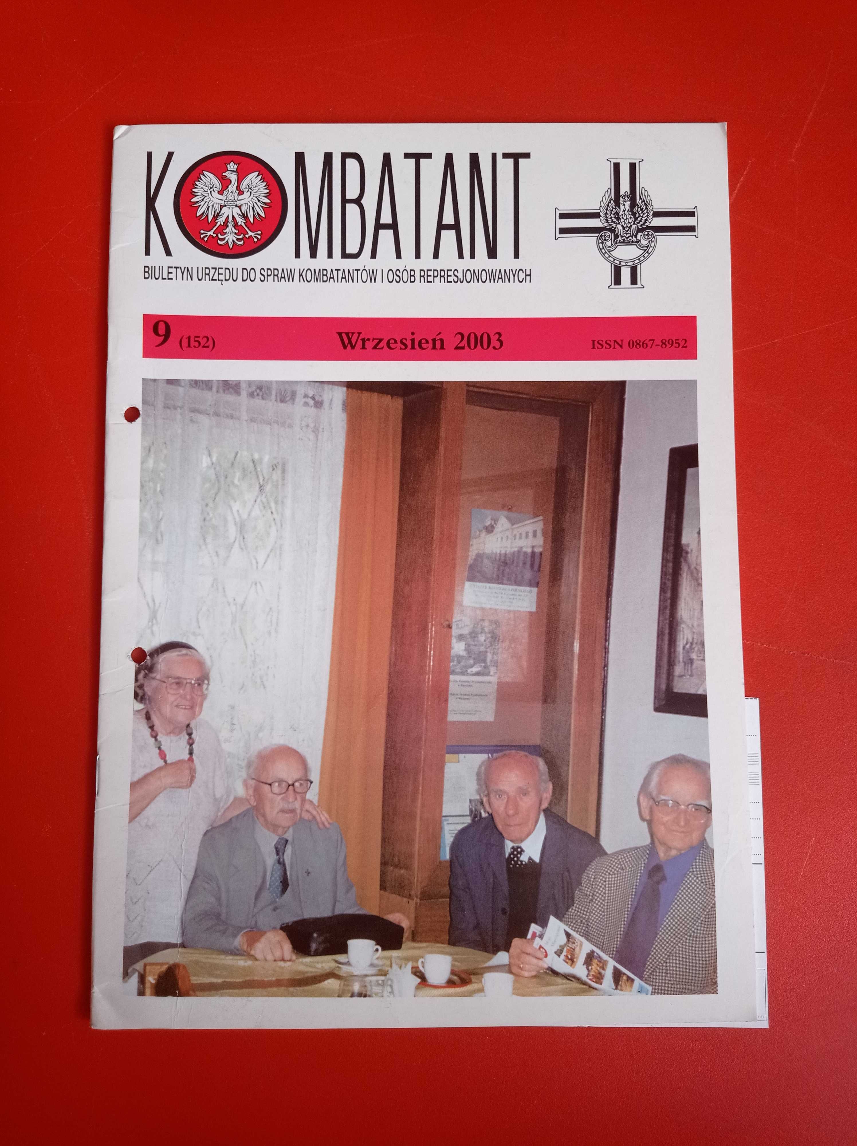 Kombatant, biuletyn, nr 9/2003, wrzesień 2003